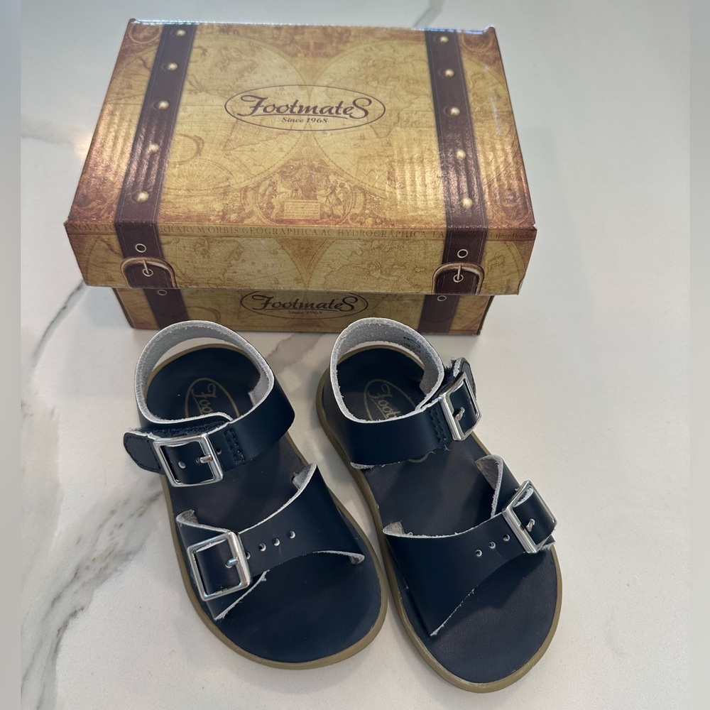 FootMates Navy Toddler Sandals